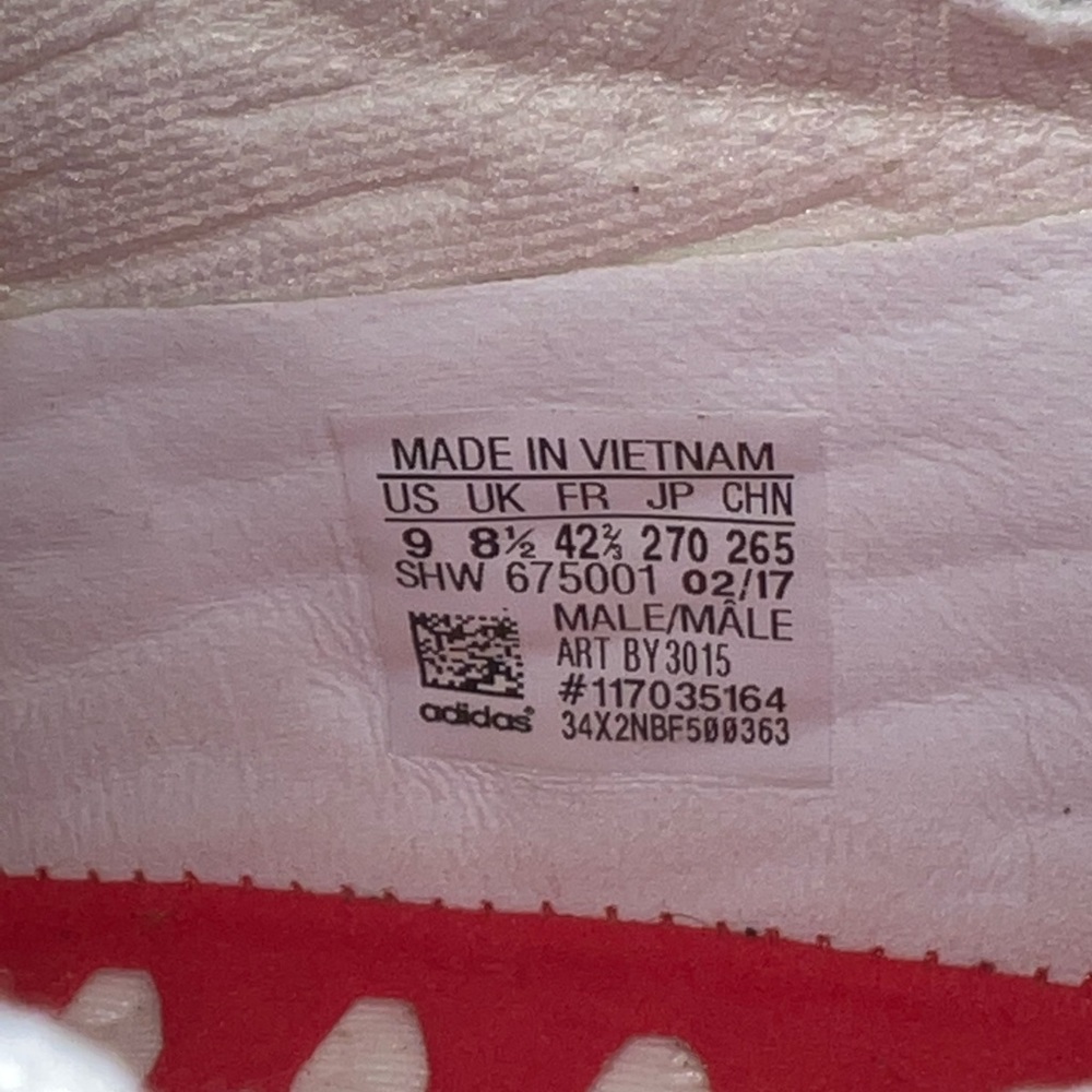 Adidas Boost White La Marque Aux 3 Bandes Sneakers - Picture 6 of 6